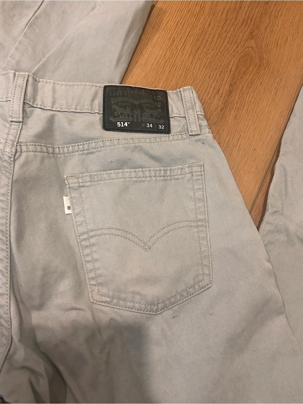 Levi's 514 Men's Jeans — Light Gray 34 x 32